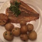 Klosterkroens rødspætte med kartofler og stegt citron