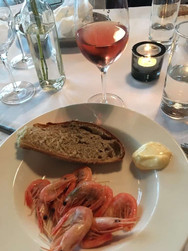 Pil selv rejer på restaurant Nordatlanten