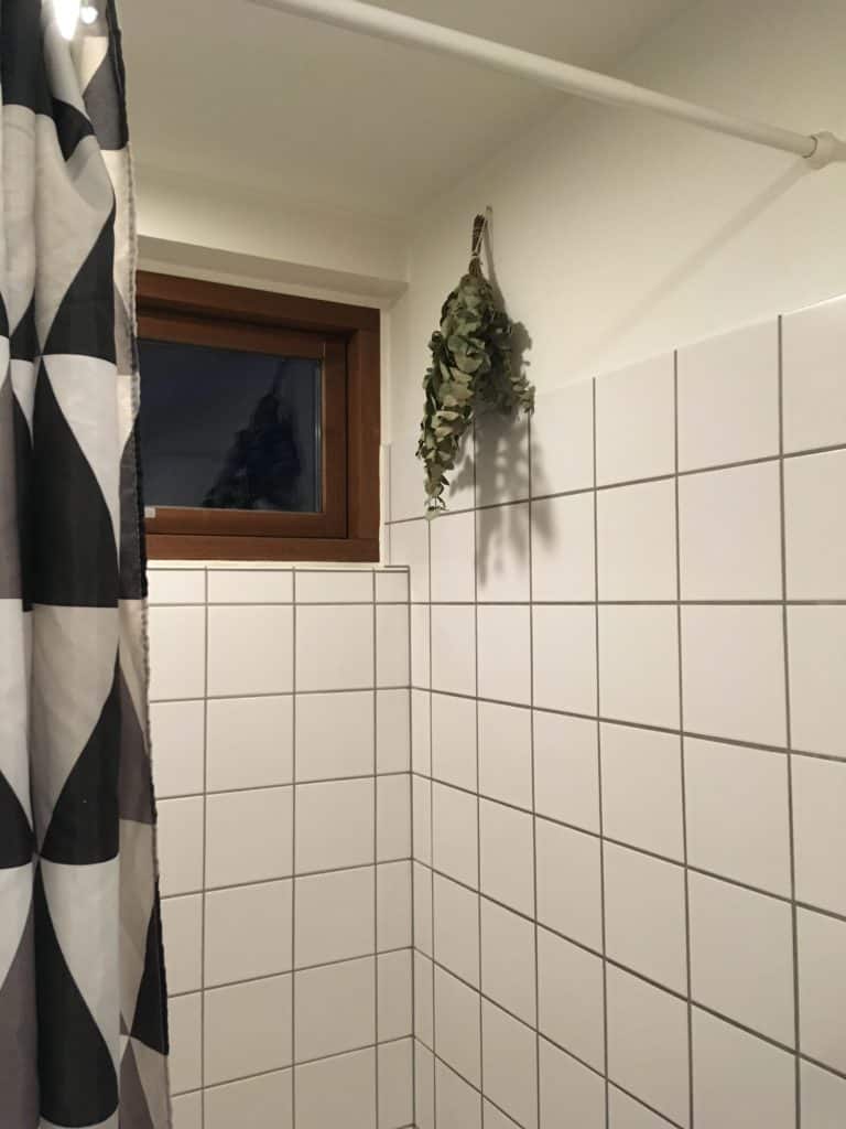 Eucalyptus på vores badeværelse