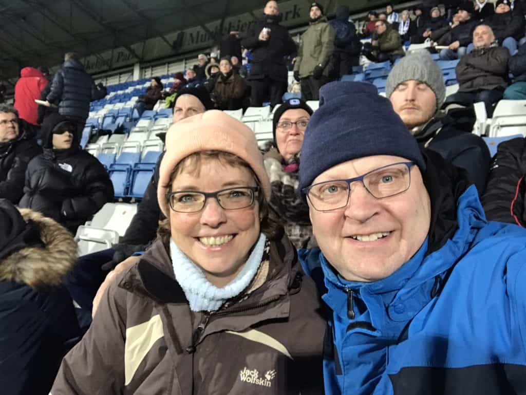 Det var en kølig oplevelse at være på stadion
