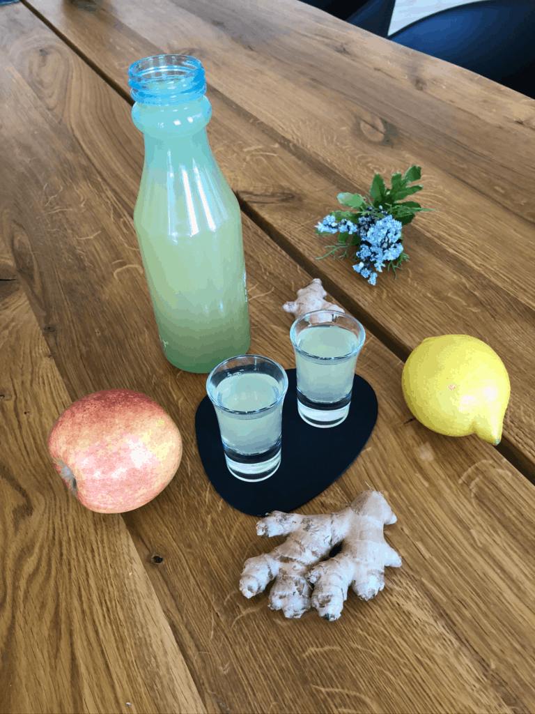 Hjemmelavede ingefærshots