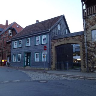 Huse i Goslar er enten bindingsværk, i skifer eller bygget af gamle sten