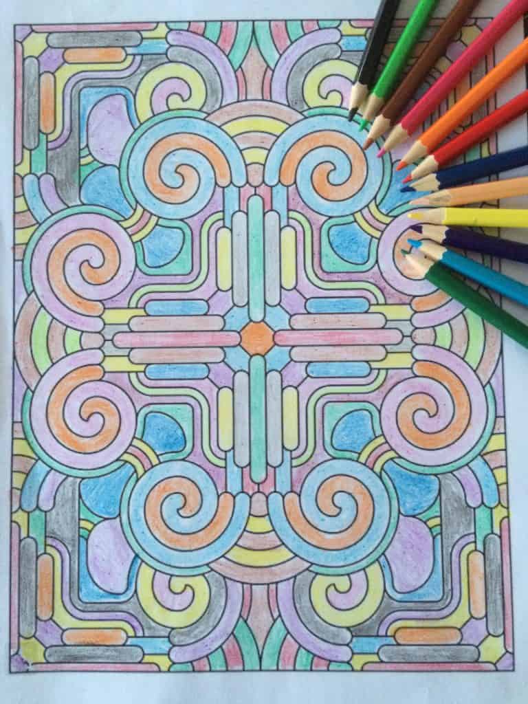 Mindful coloring