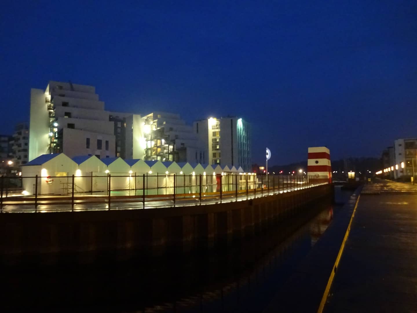 Odense havnebad set fra enden