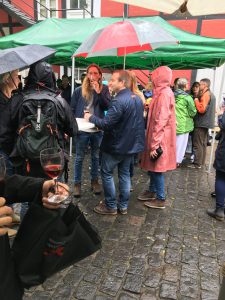 Paraplyer var populære