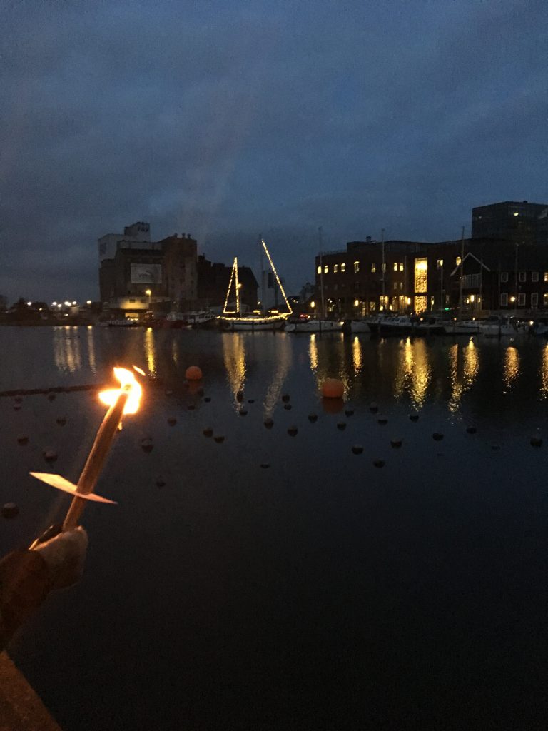 Vi venter på kajakkerne